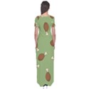 Turkey Leg Pattern - Thanksgiving Short Sleeve Maxi Dress View2