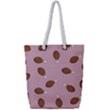 Turkey Leg Pattern - Thanksgiving Full Print Rope Handle Tote (Small) View1