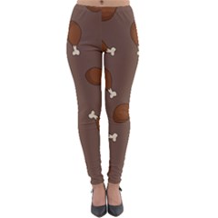 Turkey Leg Pattern - Thanksgiving Lightweight Velour Leggings by Valentinaart