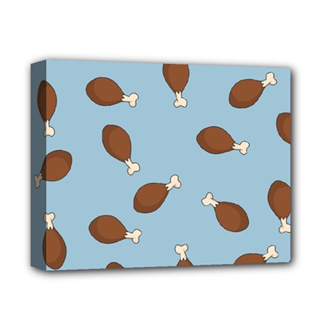 Turkey Leg Pattern - Thanksgiving Deluxe Canvas 14  X 11  (stretched)