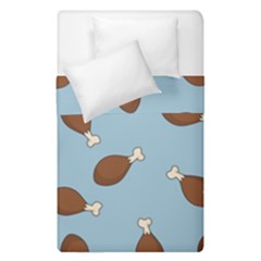 Turkey Leg Pattern - Thanksgiving Duvet Cover Double Side (single Size)