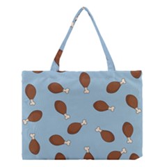 Turkey Leg Pattern - Thanksgiving Medium Tote Bag by Valentinaart