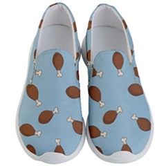 Turkey Leg Pattern - Thanksgiving Men s Lightweight Slip Ons