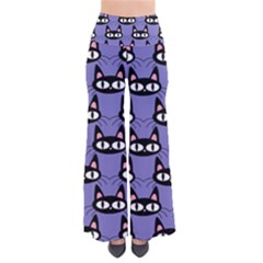 Cute Black Cat Pattern So Vintage Palazzo Pants by Valentinaart