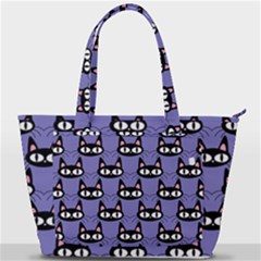 Cute Black Cat Pattern Back Pocket Shoulder Bag 