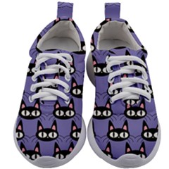 Cute Black Cat Pattern Kids Athletic Shoes