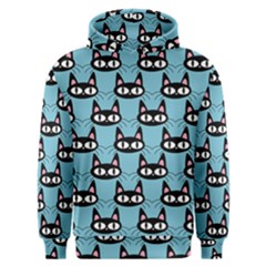 Cute Black Cat Pattern Men s Overhead Hoodie