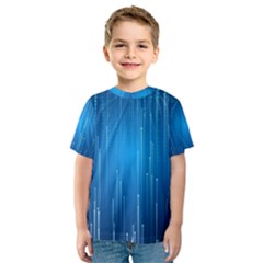 Abstract Rain Space Kids  Sport Mesh Tee