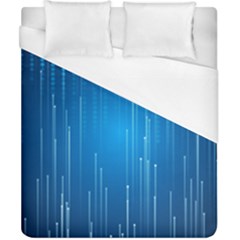 Abstract Rain Space Duvet Cover (california King Size) by HermanTelo