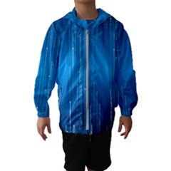 Abstract Rain Space Kids  Hooded Windbreaker