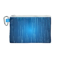 Abstract Rain Space Canvas Cosmetic Bag (medium)