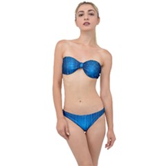 Abstract Rain Space Classic Bandeau Bikini Set