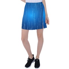 Abstract Rain Space Tennis Skirt by HermanTelo