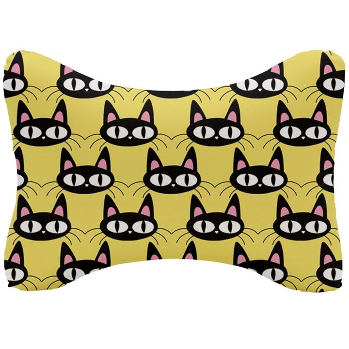 Cute Black Cat Pattern Seat Head Rest Cushion