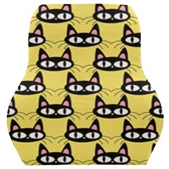 Cute Black Cat Pattern Car Seat Back Cushion  by Valentinaart