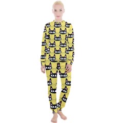 Cute Black Cat Pattern Women s Lounge Set