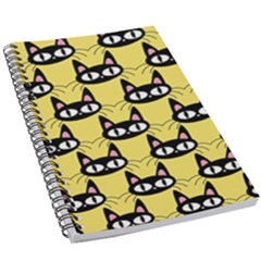 Cute Black Cat Pattern 5 5  X 8 5  Notebook by Valentinaart