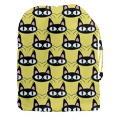 Cute Black Cat Pattern Drawstring Pouch (3xl) by Valentinaart