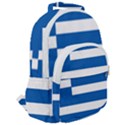 Greece Flag Greek Flag Rounded Multi Pocket Backpack View2