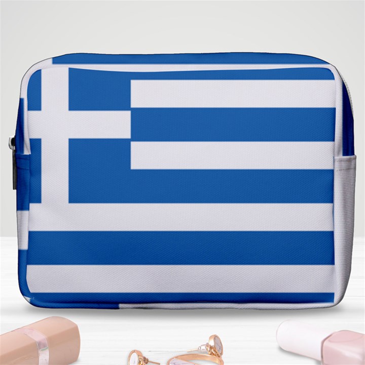 Greece Flag Greek Flag Make Up Pouch (Large)