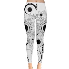 Floral Design Leggings  by FantasyWorld7