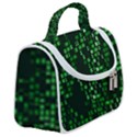 Abstract Plaid Green Satchel Handbag View2