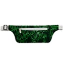 Abstract Plaid Green Active Waist Bag View1