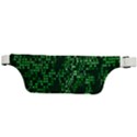 Abstract Plaid Green Active Waist Bag View2