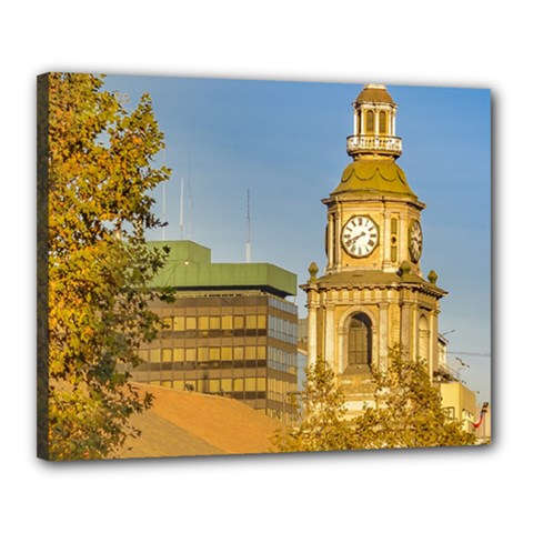 San Francisco De Alameda Church, Santiago De Chile Canvas 20  X 16  (stretched) by dflcprintsclothing