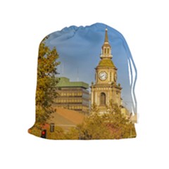 San Francisco De Alameda Church, Santiago De Chile Drawstring Pouch (xl)