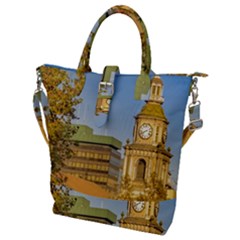 San Francisco De Alameda Church, Santiago De Chile Buckle Top Tote Bag by dflcprintsclothing