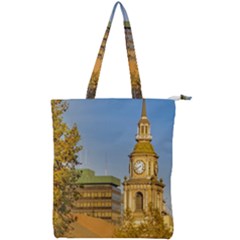 San Francisco De Alameda Church, Santiago De Chile Double Zip Up Tote Bag by dflcprintsclothing