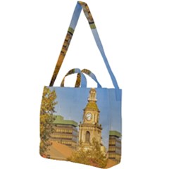 San Francisco De Alameda Church, Santiago De Chile Square Shoulder Tote Bag by dflcprintsclothing