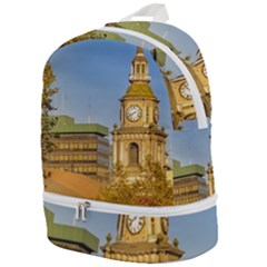 San Francisco De Alameda Church, Santiago De Chile Zip Bottom Backpack by dflcprintsclothing