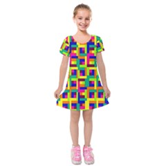 Ab 77 Kids  Short Sleeve Velvet Dress by ArtworkByPatrick