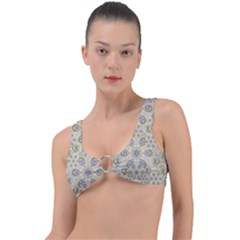 A Gift With Flowers And Bubble Wrap Ring Detail Bikini Top