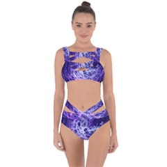 Abstract Space Bandaged Up Bikini Set 