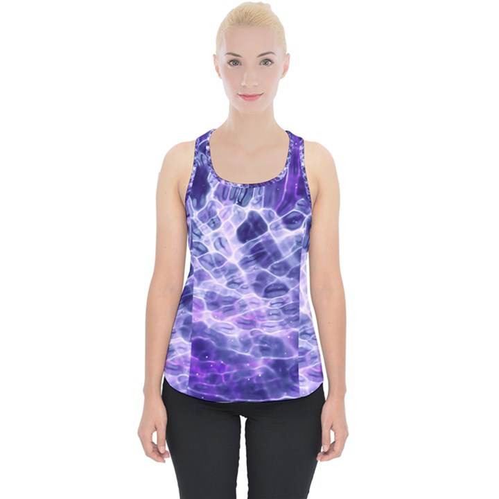 Abstract Space Piece Up Tank Top