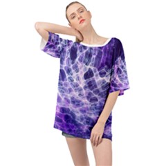 Abstract Space Oversized Chiffon Top