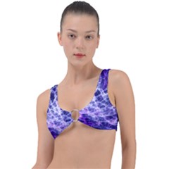 Abstract Space Ring Detail Bikini Top