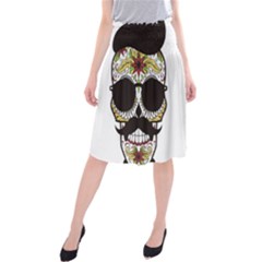 Mustache Man Midi Beach Skirt by merchvalley