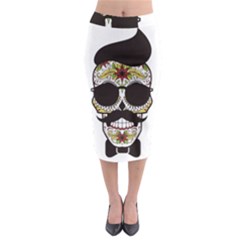 Mustache Man Midi Pencil Skirt by merchvalley