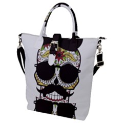 Mustache Man Buckle Top Tote Bag by merchvalley