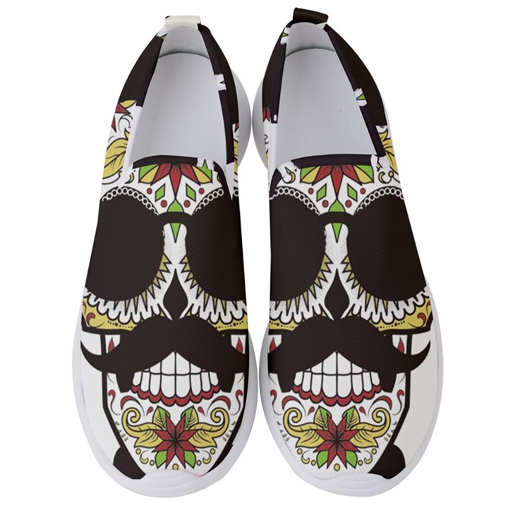 Mustache Man Men s Slip On Sneakers