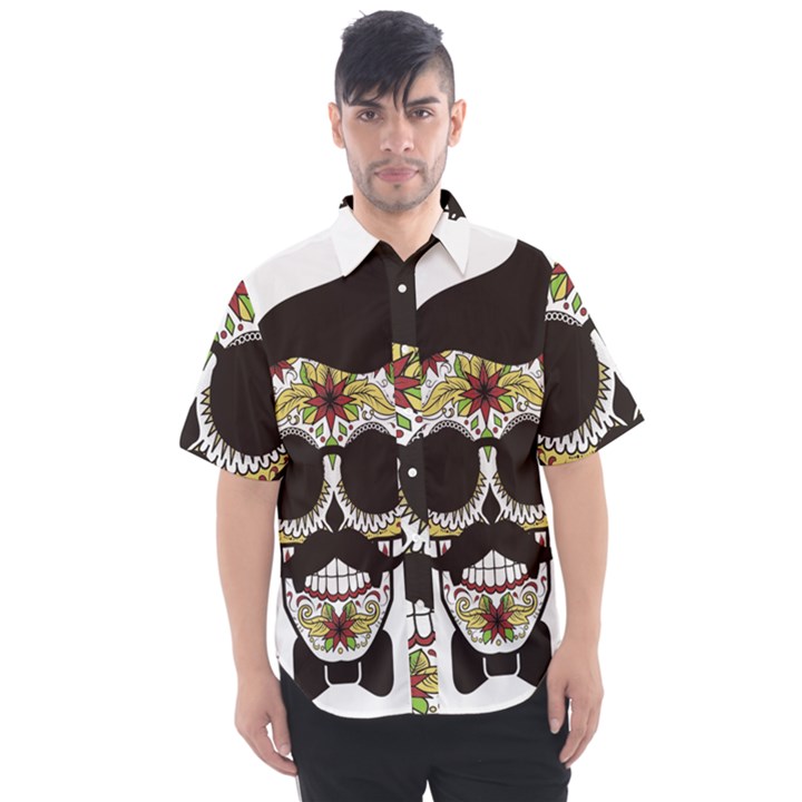 Mustache Man Men s Short Sleeve Shirt