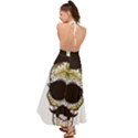 Mustache Man Backless Maxi Beach Dress View2