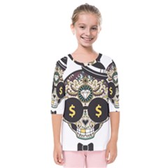 Big Money Head Kids  Quarter Sleeve Raglan Tee