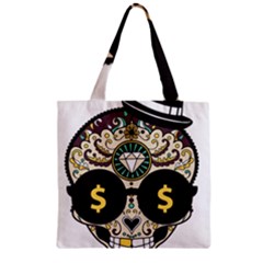 Big Money Head Zipper Grocery Tote Bag by merchvalley