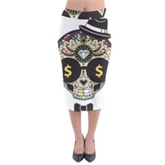 Big Money Head Midi Pencil Skirt by merchvalley