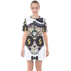 Big Money Head Sixties Short Sleeve Mini Dress